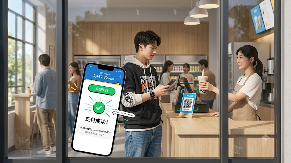 QQLink讓USDT掃碼支付進入馬來西亞便利店日常消費缩略图