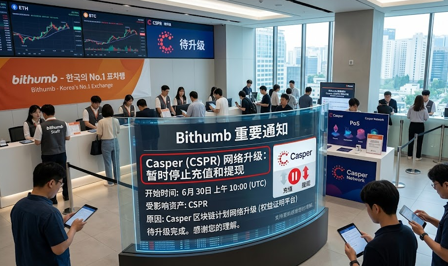 64 Bithumb突然暫停CSPR充提!6月30日前必看的避坑指南
