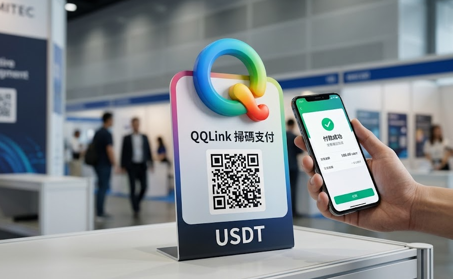QQLink推USDT掃碼支付：助力馬來西亞華商MITEC展會零匯損結算