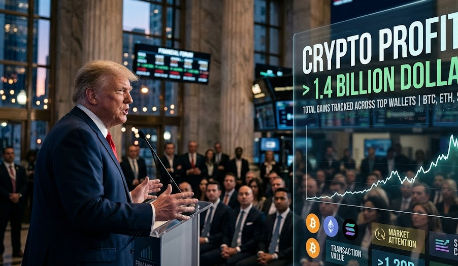 8 特朗普加密貨幣年賺14億美元 道德办公室文件曝光