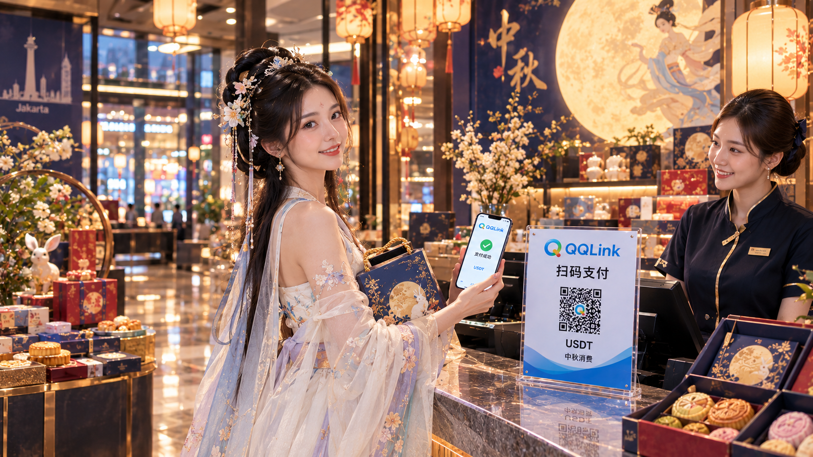 18 印尼華人注意!USDT線下掃碼支付解鎖中秋消費新體驗