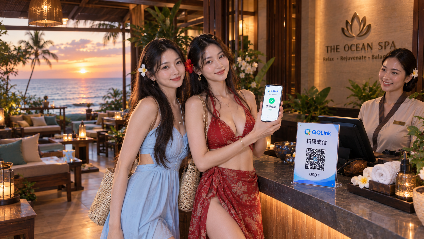 40 越南SPA消费新选择,QQLink上线USDT线下扫码支付