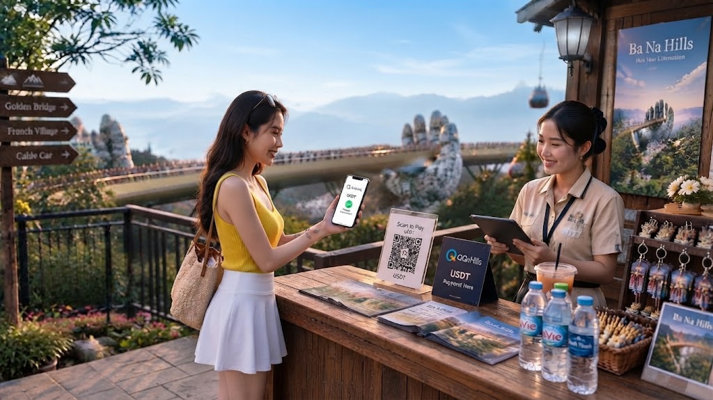 QQLink上线USDT线下扫码支付 越南景区华人消费新方式缩略图