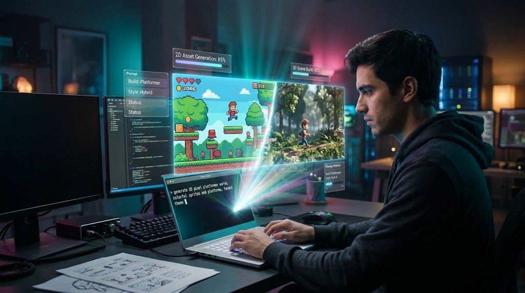 48 Google Playground登場!輸入提示詞即時生成2D與3D遊戲