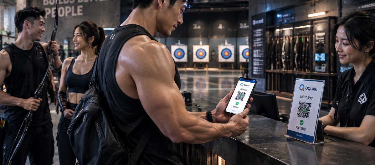 8 QQLink越南射箭館USDT掃碼支付體驗